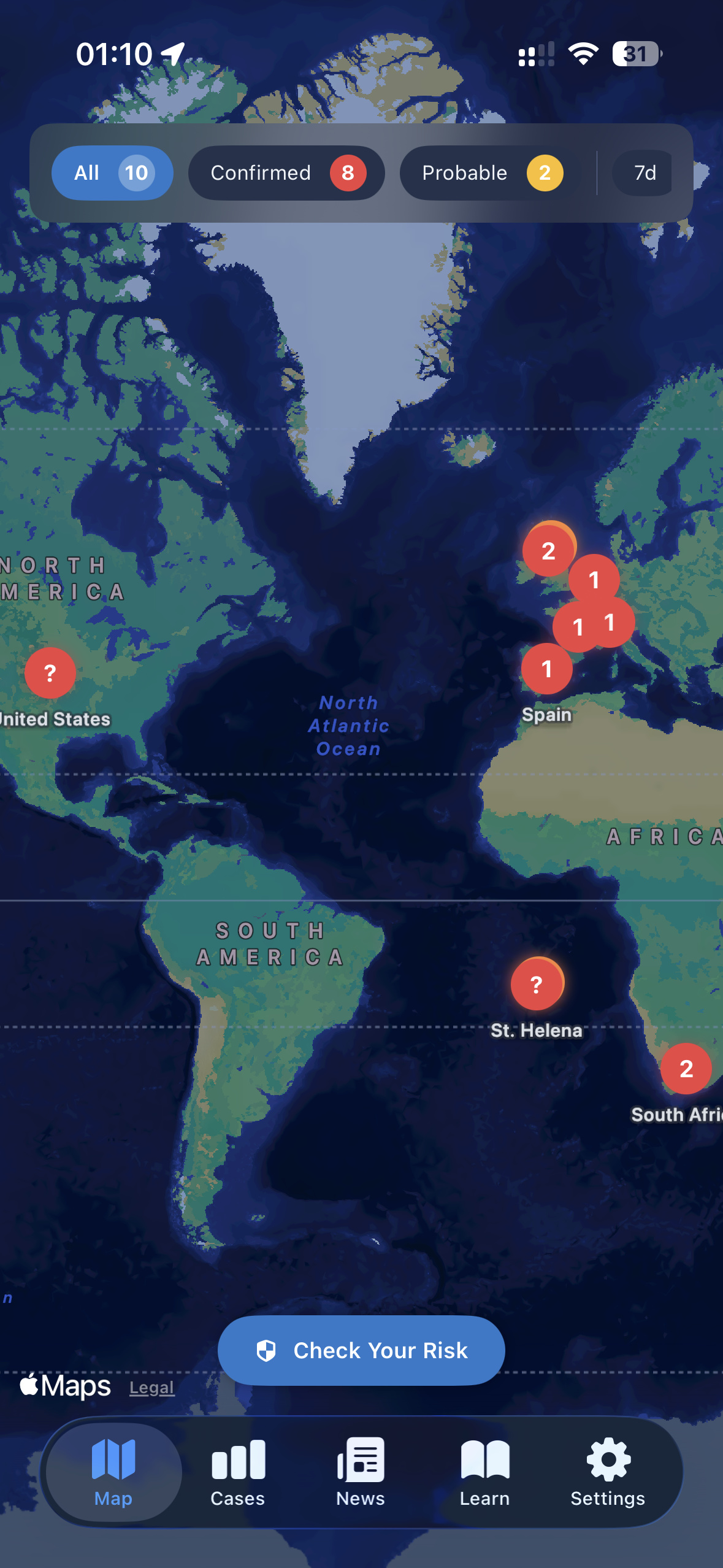 HantaV Radar App